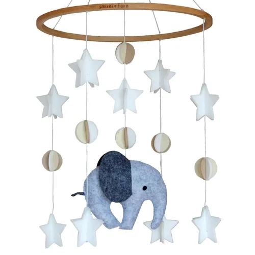 Miniatura 6 de Móvil para cuna de bebé – Móvil colgante de madera para cuna, decoración de guardería para niños y niñas, regalo perfecto para ducha