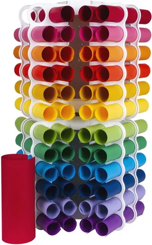 Miniatura 8 de ArtBin - Torre de almacenamiento (12 rollos de vinilo), color blanco Torre de almacenamiento de vinilo
