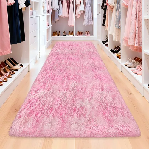 Miniatura 114 de Alfombras de pasillo beige de 2 x 6 pies para dormitorio, sala de estar, alfombra de felpa suave y esponjosa, alfombra de pasillo para pasillos