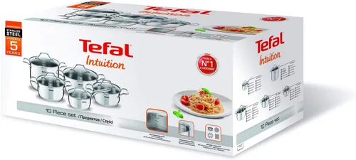 Miniatura 8 de Tefal Intuition SS - Juego de 10 piezas, acero inoxidable