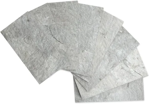 AULIGET - Loseta en muro autoadhesiva, 100 azulejos de pared, 3 x 6 pulgadas, piedra sintética de montaña de PVC, para cocina, baño, lavandería,