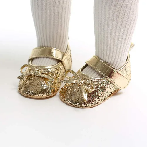 Miniatura 2 de Antheron Baby Girls Mary Jane Flats - Mocasines para bebé con suela suave, diseño floral brillante