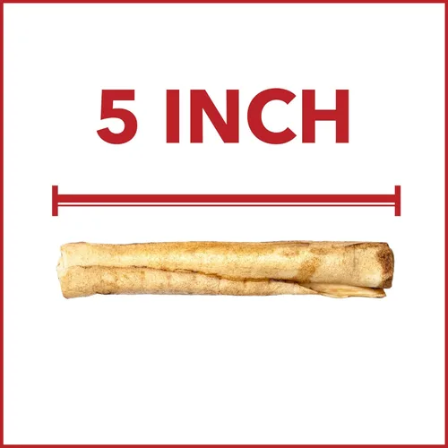 Miniatura 3 de Pet Factory American Beefhide - Rollos de chips de 5 pulgadas para perros, sabor a pollo, 8 unidades/1 paquete