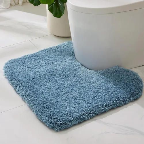 Miniatura 30 de ILANGO Alfombras de Baño Beige 32" × 20" Antideslizantes y Súper Absorbentes Extra Gruesas Suaves, Alfombra de Baño Lavable para Piso, Alfombra