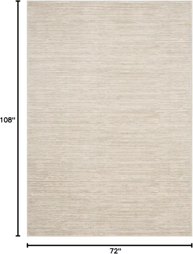 Miniatura 2 de SAFAVIEH Vision Collection VSN606F - Tapete de 6 pies x 9 pies, crema, moderno, ombré, no desprende pelo, fácil cuidado, para zonas de alto tráfico