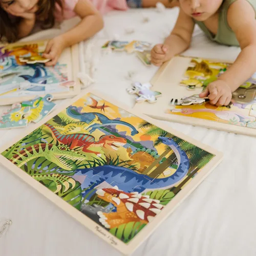Miniatura 2 de Melissa & Doug, Paquete de rompecabezas (Dinosaurio, Safari y Océano)