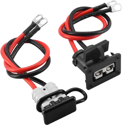 Miniatura 8 de Cable de conexión rápida de batería de 65 amperios 8AWG de 1.12 pies de desconexión rápida - Kit de enchufe de carga de 12 V resistente