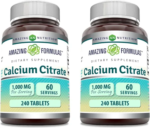 Miniatura 6 de Amazing Formulas - Citrato de calcio de 1000 mg Suplemento de tabletas Sin OMG Sin gluten Fabricado en Estados Unidos