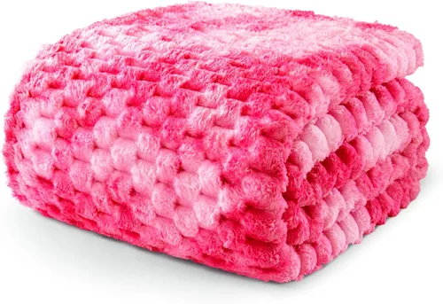 Miniatura 25 de Exclusivo Mezcla - Manta de vellón extragrande, 50 x 70 pulgadas, elegante, tela jacquard suave, mullida, acogedora y ligera, para invierno