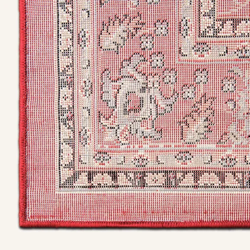 Miniatura 564 de Unique Loom Colección Sialk Hill - Alfombra de área Washington (3 pies 3 pulgadas x 5 pies 3 pulgadas, rectángulo, burdeos/crema)