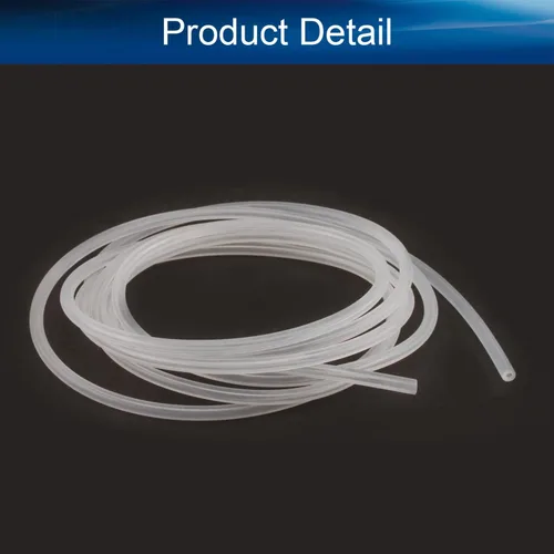 Miniatura 3 de Bettomshin 1 tubo de silicona de 3.3 ft de longitud, 0.039 in de diámetro interior, 0.118 in de diámetro exterior, tubo de goma de silicona flexible