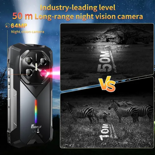 Miniatura 6 de FOSSIBOT F113 5G 20000mAh/33W Teléfono resistente desbloqueado, 36GB+256GB/2TB, MediaTek Dimensity 7050+Android 15 Teléfono para juegos, 6.78