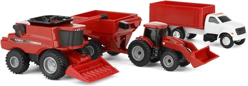 Miniatura 2 de ERTL 1/64 Collect N Play Case IH Harvest - Juego de 4 piezas ZFN47004