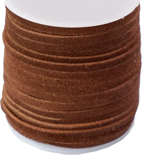 Miniatura 3 de Encaje de gamuza, 1/8" x 27 yardas (beige)