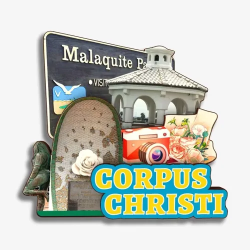 Miniatura 8 de Arlington - Imán de madera para nevera, colección de madera en 3D, hecho a mano, recuerdos de ciudad, decoración del hogar, regalo -312