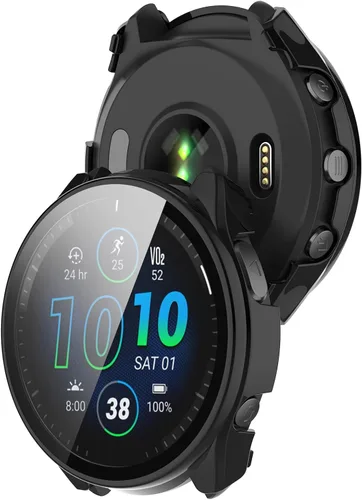 Miniatura 4 de FitTurn Compatible con Garmin Forerunner 965 - Funda protectora de pantalla de repuesto para PC, delgada, cobertura completa 3D, protector