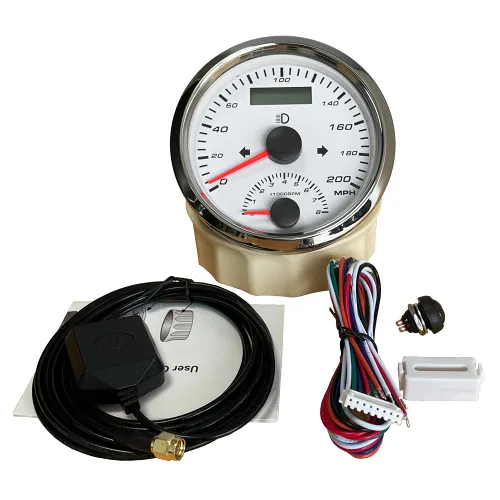 Miniatura 4 de ELING Velocímetro GPS 2 en 1 de 3.346 in 200 MPH con tacómetro 8000 RPM para automóvil, motocicleta, ATV, UTV, kilometraje reiniciable 3.346 in 9-32