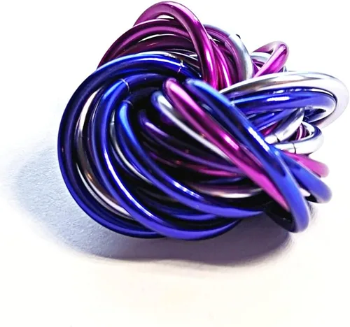 Miniatura 58 de Möbii Fidget Ball (MultiColor): Herramienta de alivio del estrés, ansiedad y estimulación para ADHD, silenciosa, ideal para el hogar, viajes, Rosa