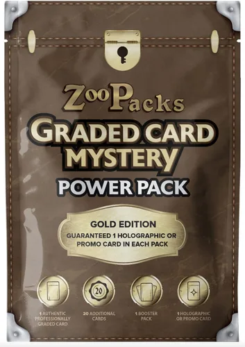 MetaZoo - Paquete de energía misteriosa de tarjetas graduadas, edición dorada, serie 1, cada caja contiene 1 tarjeta MetaZoo graduada + 20 tarjetas