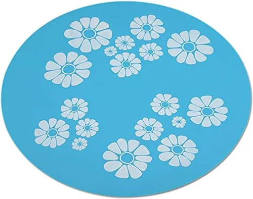 Almohadilla de silicona para fuentes de agua de mascotas, 13.4 pulgadas, tamaño grande, tapete de silicona para cuenco de perro y gato, impermeable,