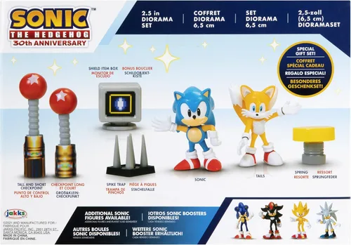 Miniatura 6 de Sonic The Hedgehog Juego de diorama de figuras de acción de 2.5 pulgadas