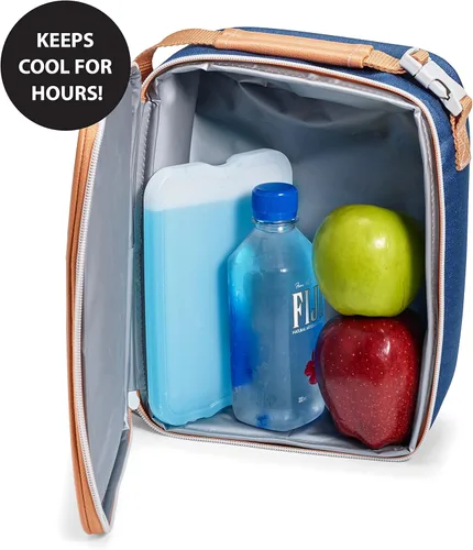 Miniatura 5 de Fit & Fresh Cool Coolers Paquete de 4 paquetes de hielo XL delgados, congelación rápida, ahorro de espacio, bolsas de hielo reutilizables