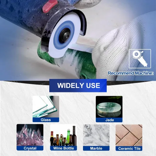 Miniatura 3 de SHDIATOOL Disco de corte de diamante de vidrio de 2 pulgadas, rueda de corte ultradelgada para azulejos de cerámica, porcelana y mármol de 50 mm