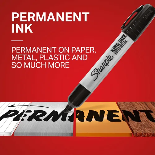 Miniatura 2 de Sharpie Pro Tamaño King Rotuladores permanentes, Rojo