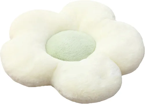 YILANLAN Cojín de felpa con diseño de flores, lindo y cómodo, para oficina, sala de estar, cama, decoración sencilla de habitación (23.6 pulgadas,