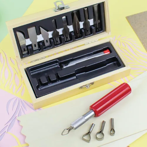 Miniatura 3 de Excelente equipo de cuchillo Hobby , madera (Woodworking Set madera (Wooden Chest))