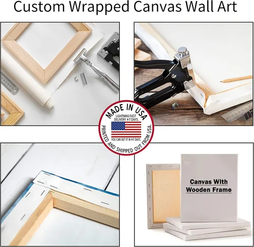 Miniatura 5 de Artsadd Impresión conmemorativa personalizada de retrato de mascotas, regalos artísticos hechos en Estados Unidos, lienzo de memoria personalizado