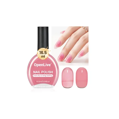 Miniatura 10 de OpenLive 16.5ml Gel Jelly Baby Blue Esmalte de uñas de gran volumen de secado rápido, brillo de larga duración, arte de uñas para uñas de manos