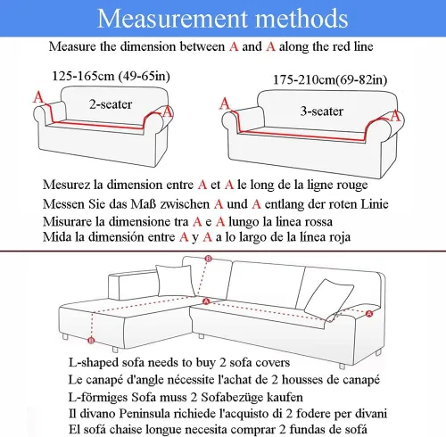 Miniatura 3 de Funda elástica para sofá de 3 plazas, funda protectora para sofá de 3 plazas, fundas elásticas para sofá de 2/3 plazas, fundas protectoras de sofá