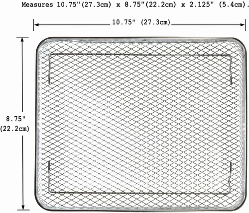 Miniatura 2 de Univen Cesta de freidora de aire mejorada de acero inoxidable compatible con horno freidora Cuisinart TOA-26