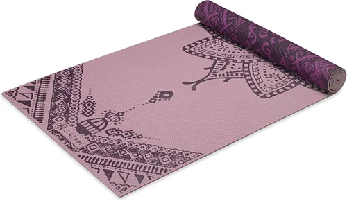 Gaiam tapete de yoga prémium, estampado, extra grueso y antideslizante, de 15/64 pulgadas, para todo tipo de yoga, de pilates y de ejercicios en el