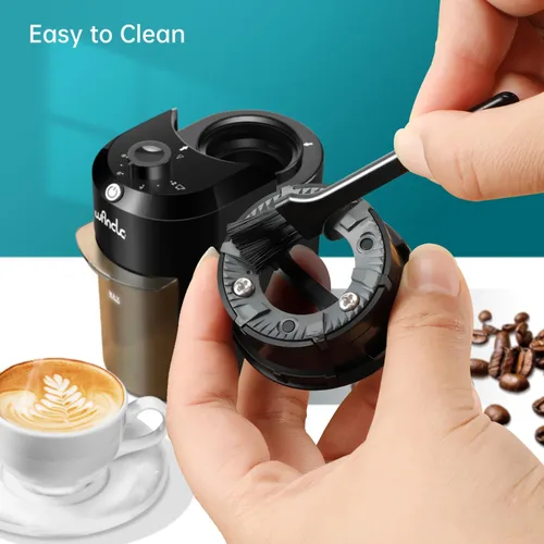 Miniatura 9 de Wancle - Molinillo de café eléctrico de muelas - Ajustable con 28 ajustes precisos para 12 tazas - Molinillo de granos de café profesional