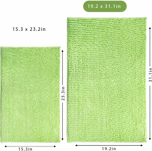 Miniatura 2 de Tapete de baño de felpilla de microfibra, tapete de baño para bebé, lavable, secado rápido, absorbente de agua, tapete para ducha