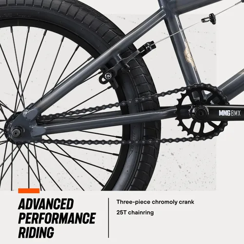 Miniatura 4 de Bicicleta BMX Mongoose Legion Freestyle para niños, ciclistas intermedios, bicicletas para niños y niñas, ruedas de 20 pulgadas (50.80 cm), marco