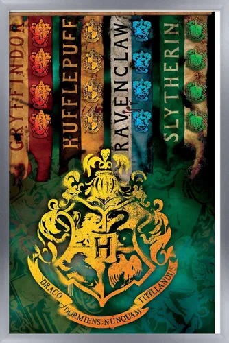 Miniatura 9 de Trends International The Wizarding World: Harry Potter - Póster de pared con crestas de la casa, 14.725 x 22.375 pulgadas, versión enmarcada