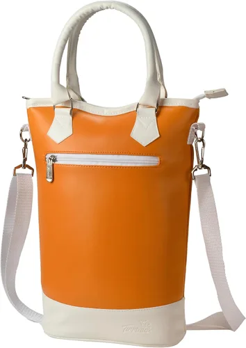 Miniatura 12 de Tirrinia - Portavinos aislada para regalo con 2 botellas – Bolso de transporte para vino/champaña con acolchado para viajes, estuche portátil
