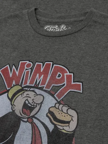 Miniatura 2 de Tee Luv Camiseta para hombre con texto en inglés Faded Wimpy I Like Big Buns