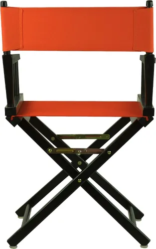 Miniatura 3 de Casual Home - Silla de director de 18.0 in, marco negro con lienzo naranja
