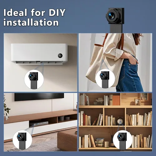 Miniatura 6 de Módulo de mini cámara DIY – Cámaras de video pequeñas Full HD 1080P – Pequeña cámara de seguridad para uso doméstico y niñera – No necesita WiFi