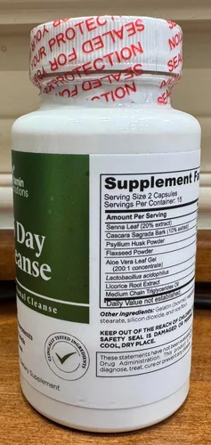 Miniatura 14 de Dr Vitamins Alivio natural instantáneo de la hinchazón y ayuda intestinal de limpieza durante 15 días, desintoxicación para hombres y mujeres