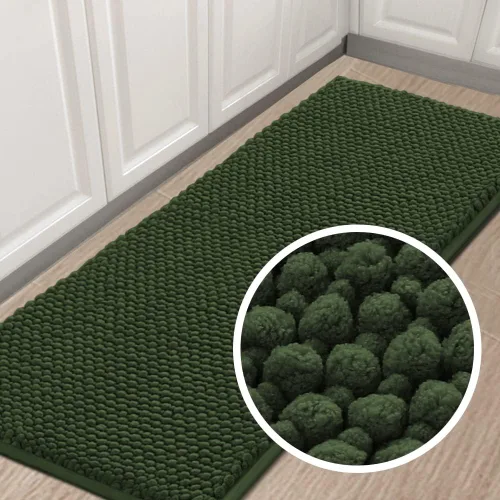Miniatura 43 de Turquoize Alfombras de baño de felpilla antideslizante para baño, 17 x 24 pulgadas, extra suaves y absorbentes, lavables a máquina, perfectas