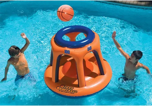 Miniatura 2 de Piscina inflable gigante de juguete Swimline para shootball Juego de baloncesto flotante (inflable)