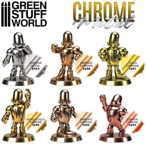 Miniatura 4 de Green Stuff World para Modelos y Miniaturas Pintura Cromo – Hojalata 3693