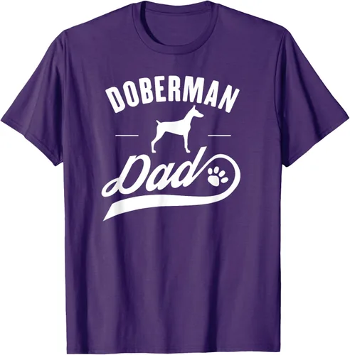 Miniatura 66 de Doberman Dad - Camiseta para amante del dueño del perro, Negro, S