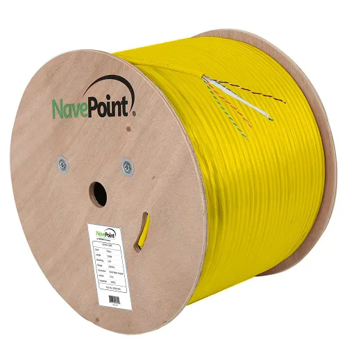 Miniatura 5 de NavePoint Cable Ethernet CAT6A, UTP, clasificación CMR, negro, 1000 pies