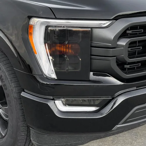 Miniatura 4 de SlickMod Tinte de humo de vinilo precortado para faros Ford F150 2021-2023 (20% humo oscuro, 2. corte de faros) (SM-FOR-F15-2123-HL)